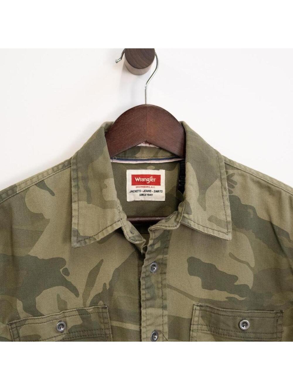 Wrangler Camo Utility Button Down Shirt